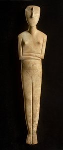 Kykladisk figur, Amorgos, ca. 2500 f.Kr. (marmor)